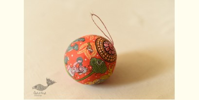Pattachitra ~ Hand Painted Hanging Coconut - A