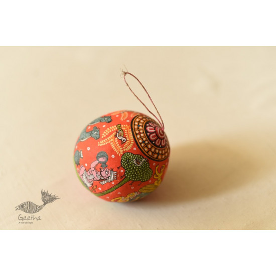 shop Pattachitra hand Painted - Hanging Coconut 