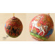 shop Painted Horse & Elephant on Hanging Coconut