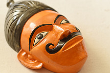 Handmade Wooden Mask From Bengal