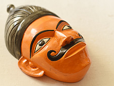 Handmade Wooden Mask From Bengal