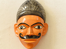 Handmade Wooden Mask From Bengal