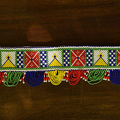 Shubh-Laabh | Glass Bead Door Toran - Squares Design