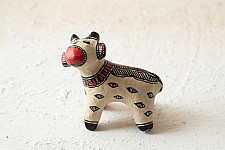 Madhuban . मधुबन ❁ Madhubani Hand Painted Paper Mache ~ Cow ( Two Options )