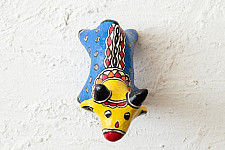 Madhuban . मधुबन ❁ Madhubani Hand Painted Paper Mache ~ Cow ( Three Options )