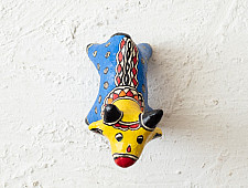 Madhuban . मधुबन ❁ Madhubani Hand Painted Paper Mache ~ Cow ( Three Options )