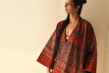 Kimono | Reversible Ajrakh & Denim Cotton Jacket