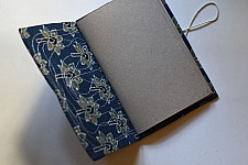 Ajrakh Pothi Diary  ( 9 X 6 in ) ☙ Lotus Motif