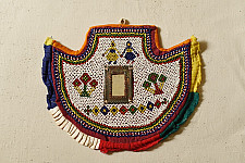 Prachin . प्राचीन | Handmade Bead Work ~ Old Wall Hanging - Fan
