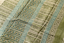 Indigenous Impressions ❣ Bagru Block Printed Cotton Saree  - Flower Motif