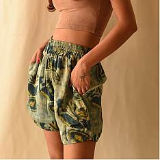 Shorts | Batik Block Printed Modal Silk Short ( Two Options )