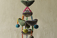Prachin . प्राचीन ❦ Handmade Old Bead Work  ~ Hanging Latkan - A