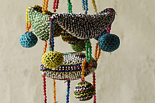 Prachin . प्राचीन ❦ Handmade Old Bead Work  ~ Hanging Latkan - A
