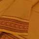 shop Begampuri Cotton Yellow Saree With Red Woven Border