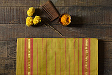 Rojana | Handloom Andhra Cotton Yellow Saree