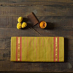 Rojana | Handloom Andhra Cotton Yellow Saree