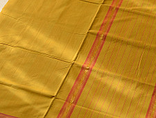 Rojana | Handloom Andhra Cotton Yellow Saree