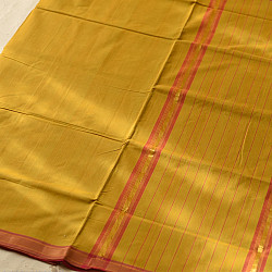 Rojana | Handloom Andhra Cotton Yellow Saree