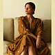 shop Jamdani - Handloom Cotton Brown Dress