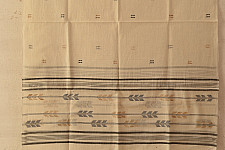 Aamaya . आमाया | Handloom Soft Cotton Jamdani Stole (Two Options) - Off White