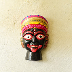 Handmade Wooden Table Top / Hanging Kali Mask