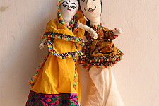 Dhingli | Cotton Handmade Doll - Traditional Kutchi Couple Set