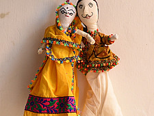 Dhingli | Cotton Handmade Doll - Traditional Kutchi Couple Set