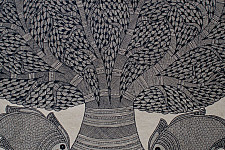 Aripan | Madhubnai Painting - Tree of life Kalp Vriksh