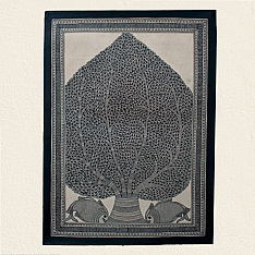 Aripan | Madhubnai Painting - Tree of life Kalp Vriksh