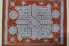 Mandana Art - Painting -  Four Swastik