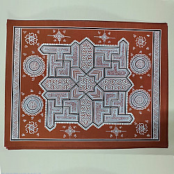 Mandana Art - Painting -  Four Swastik