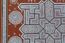 Mandana Art - Painting -  Four Swastik