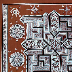 Mandana Art - Painting -  Four Swastik