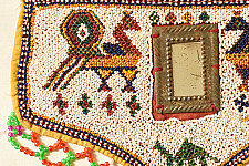 Prachin . प्राचीन  ❂ Saurashtra Bead Work - Old & Antique Wall Hanging / Chakda