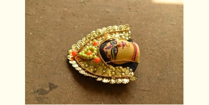 Mukhauta . मुखौटा : Handmade Paper Mache Chhau Mask - Durga