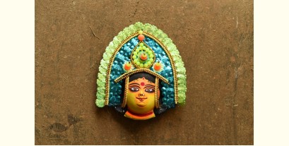 Mukhauta . मुखौटा : Handmade Paper Mache Chau Mask - Durga 