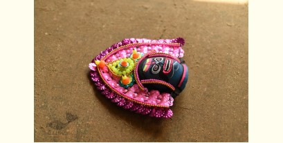 Mukhauta . मुखौटा : Handmade Paper Mache Chhau Mask - Raavan