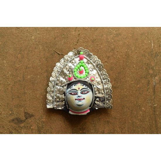 shop Handmade Paper Mache Chhau Mask - goddess gauri