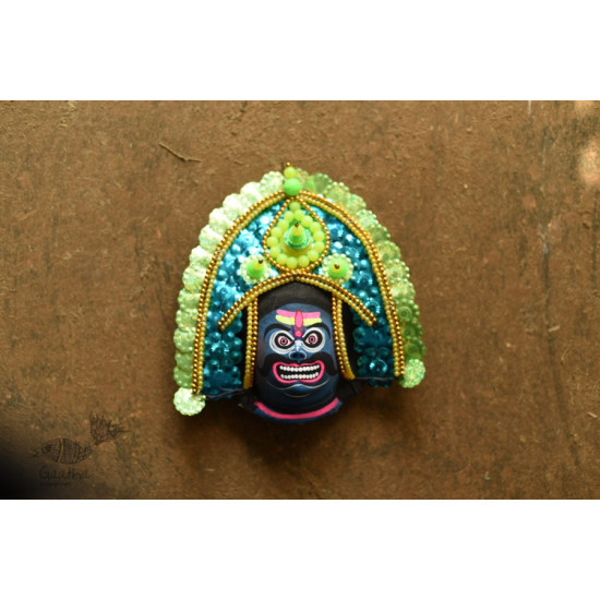 shop handmade chhau mask of Raavan - paper mache