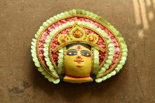 Mukhauta . मुखौटा : Handmade Chhau Mask - Durga Maa