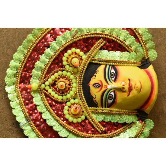 shop Handmade Paper Mache Chhau Mask - Durga Maa