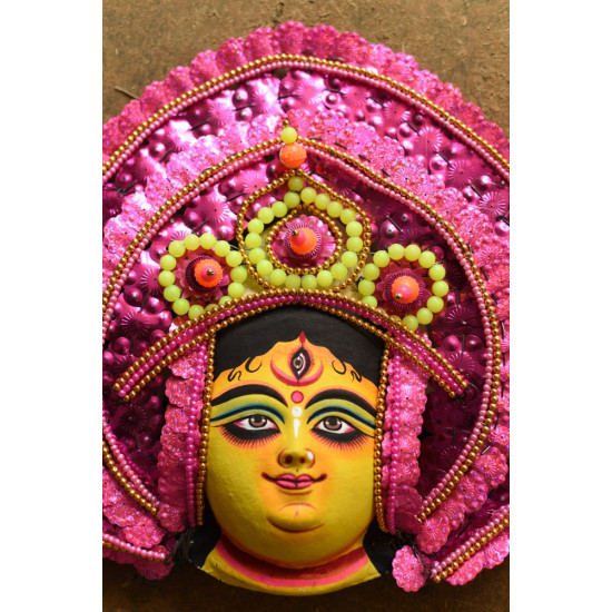 shop Handmade Paper Mache Chhau Mask - Durga Maa