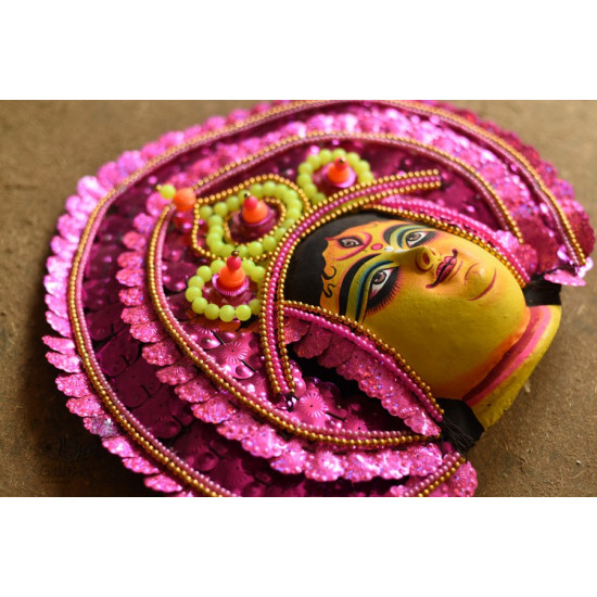 shop Handmade Paper Mache Chhau Mask - Durga Maa