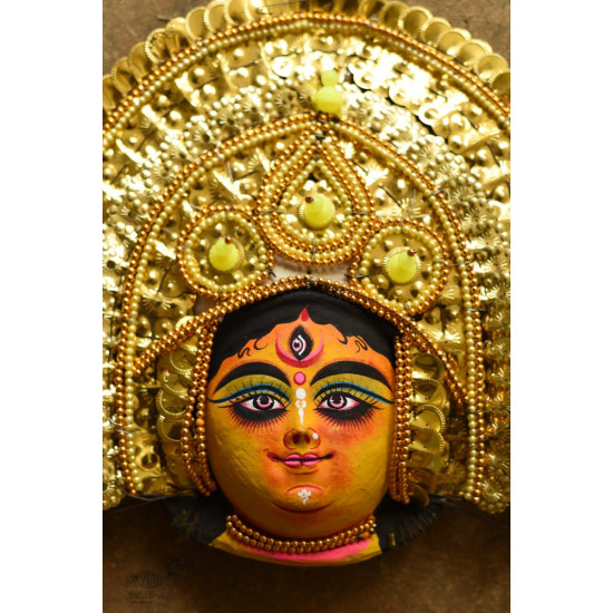 shop Handmade Paper Mache Chhau Mask - Durga Maa