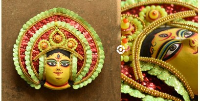 Mukhauta . मुखौटा : Handmade Chhau Mask - Durga Maa