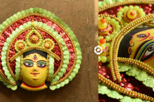 Mukhauta . मुखौटा : Handmade Chhau Mask - Durga Maa