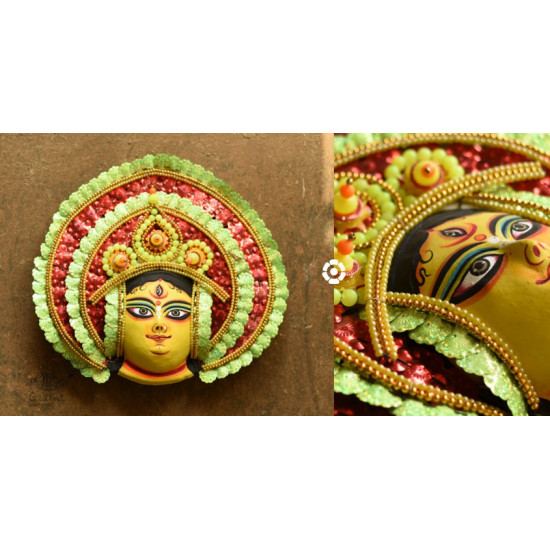 shop Handmade Paper Mache Chhau Mask - Durga Maa