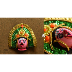 Mukhauta . मुखौटा : Handmade Paper Mache Chhau Mask - Ganesha