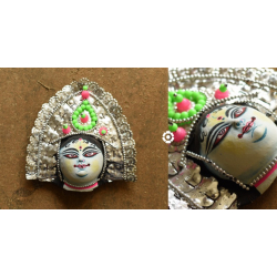 Mukhauta . मुखौटा : Handmade Paper Mache Chhau Mask - Goddess Gauri