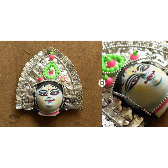 shop Handmade Paper Mache Chhau Mask - goddess gauri